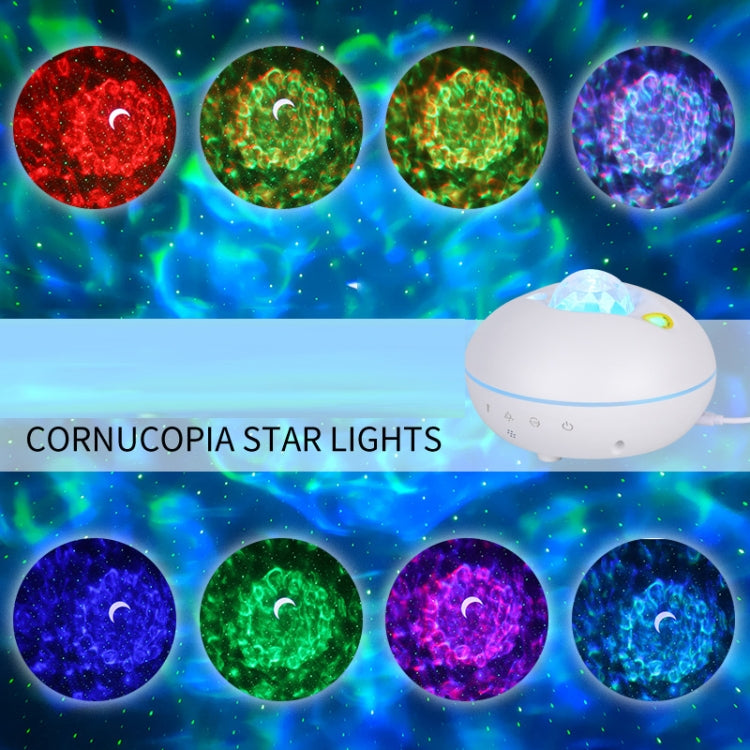 SC526 LED Starry Remote Control  Water Pattern Projection Lamp Graffiti Smart Starry Sky Light Wireless Night Light(Black) - Projection Lamp by buy2fix | Online Shopping UK | buy2fix