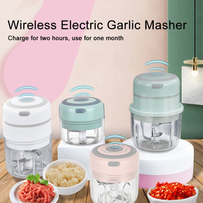 ZM-14 Household Mini Wireless Electric Garlic Masher, Colour: Pink Big Power 250ml - Stirrer & Squeezer by buy2fix | Online Shopping UK | buy2fix