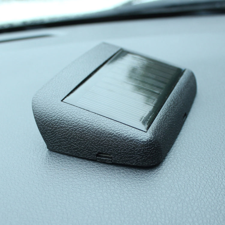 Solar Night Light Car Clock Automotive Electronic Clock Temperature Time+Date+Week+Temperature(White Light) - Clocks & Car Meters by buy2fix | Online Shopping UK | buy2fix