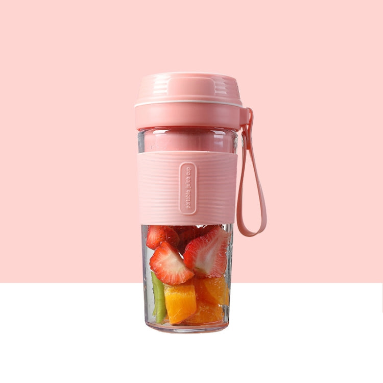 FS1300 Mini Juicer Home Portable Cooking Machine Student Juice Cup Juicer, Colour: Cherry Blossom Double Blade - Electric juicers by buy2fix | Online Shopping UK | buy2fix