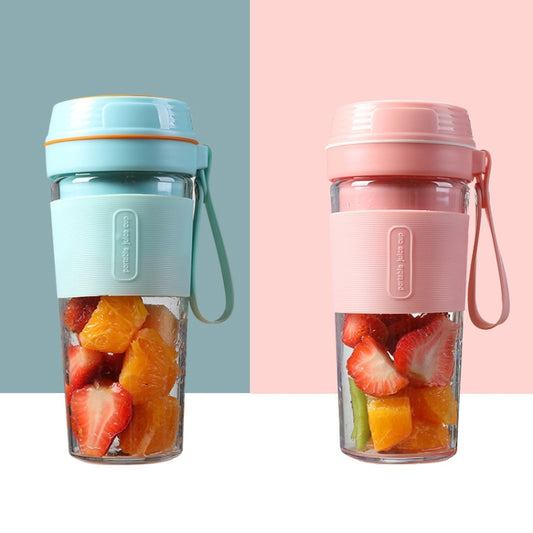 FS1300 Mini Juicer Home Portable Cooking Machine Student Juice Cup Juicer, Colour: Cherry Blossom Double Blade - Electric juicers by buy2fix | Online Shopping UK | buy2fix