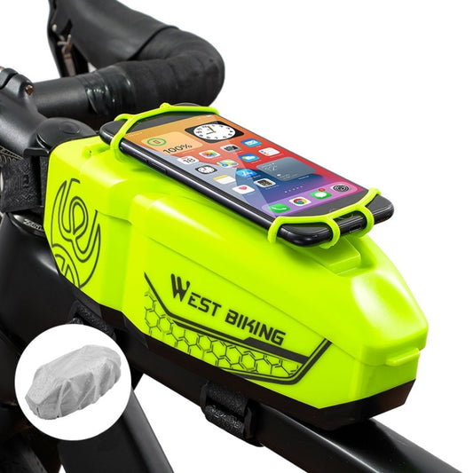 WEST BIKING Bicycle Front Beam Top Tube Bag Mountain Road Bike Waterproof Riding Equipment(Yellow Green) by WEST BIKING