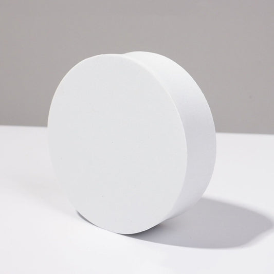8 PCS Geometric Cube Photo Props Decorative Ornaments Photography Platform, Colour: 18 x 3.5cm Large White Cylindrical - Geometric Props by buy2fix | Online Shopping UK | buy2fix