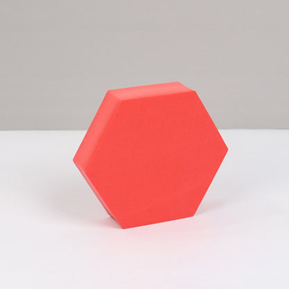 8 PCS Geometric Cube Photo Props Decorative Ornaments Photography Platform, Colour: Small Red Hexagon - Geometric Props by buy2fix | Online Shopping UK | buy2fix