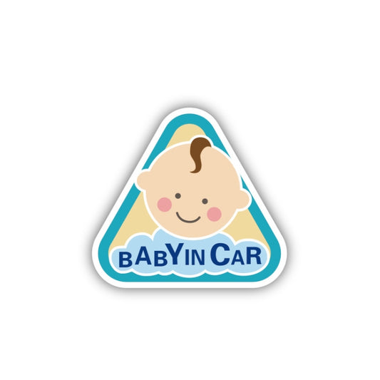 10 PCS There Is A Baby In The Car Stickers Warning Stickers Style: CT203 Baby O Boy Triangle Magnetic Stickers by buy2fix