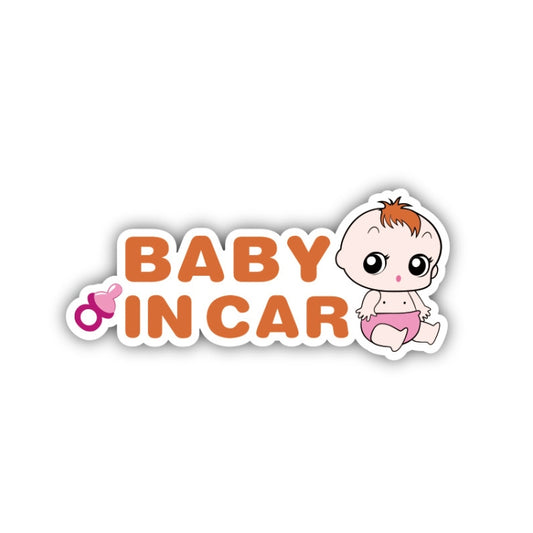 10 PCS There Is A Baby In The Car Stickers Warning Stickers Style: CT203 Baby J Girl Magnetic Stickers by buy2fix