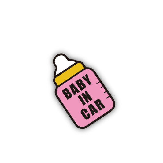 10 PCS There Is A Baby In The Car Stickers Warning Stickers Style: CT203 Baby Y Pink Bottom Bottle Magnetic Stickers by buy2fix