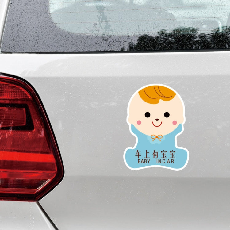 10 PCS There Is A Baby In The Car Stickers Warning Stickers Style: CT223P Triangle Girl Adhesive Stickers by buy2fix