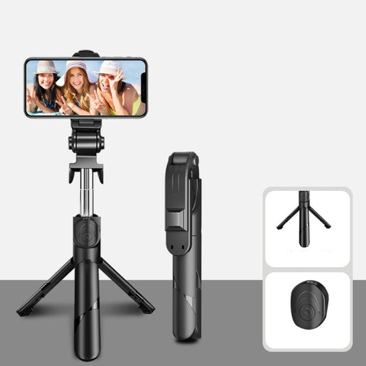 Bluetooth Black XT02 360-Degree Rotating Multi-Function Retractable Mobile Phone Selfie Stick To Shoot Live TV Drama Tripod - Selfie Sticks by buy2fix | Online Shopping UK | buy2fix