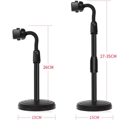4 PCS Desktop Stand Mobile Phone Tablet Live Broadcast Stand Telescopic Disc Stand, Colour: Black - Stand by buy2fix | Online Shopping UK | buy2fix