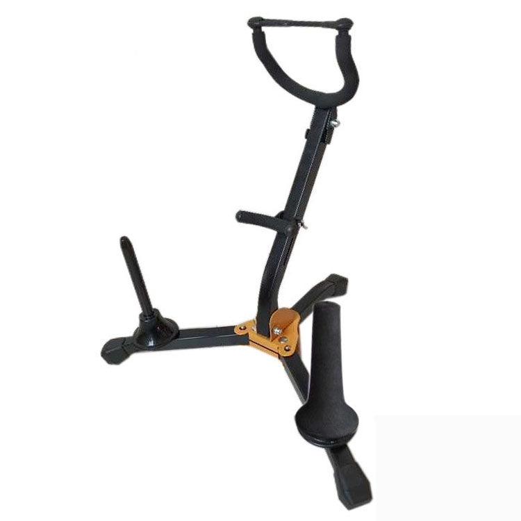 Saxophone Bracket Folding Elbow Flute Clarinet Clarinet Hanger(2 Flute / Black Pipe Bracket) by buy2fix