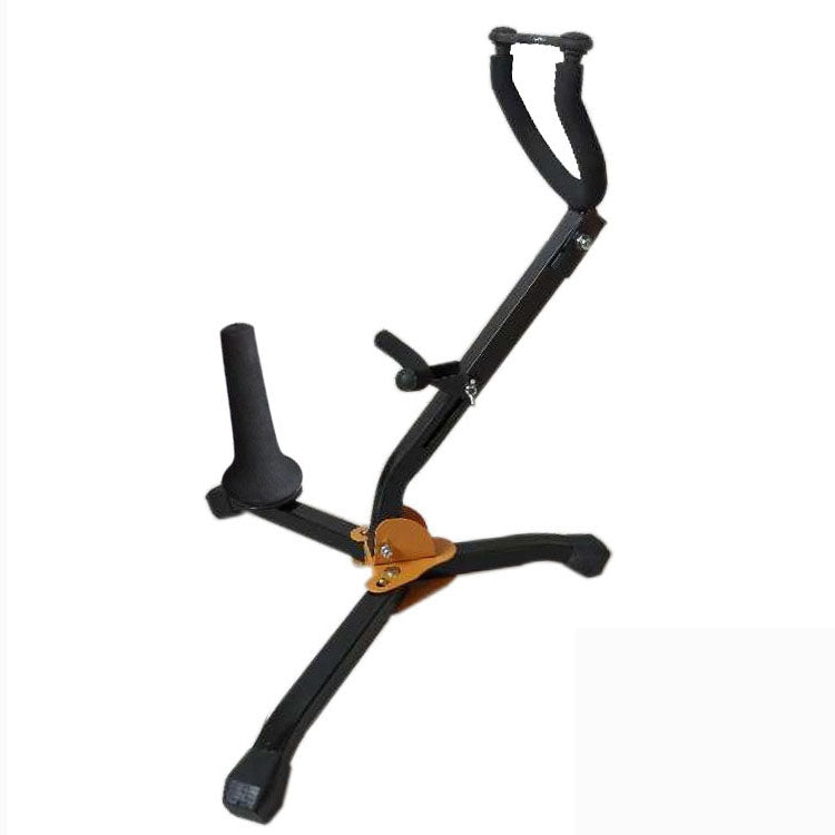 Saxophone Bracket Folding Elbow Flute Clarinet Clarinet Hanger(1 Flute / Black Tube Bracket) by buy2fix