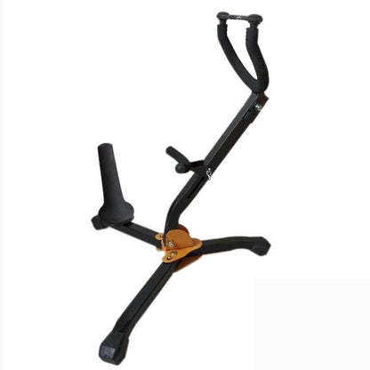 Saxophone Bracket Folding Elbow Flute Clarinet Clarinet Hanger(1 Flute / Black Tube Bracket) by buy2fix
