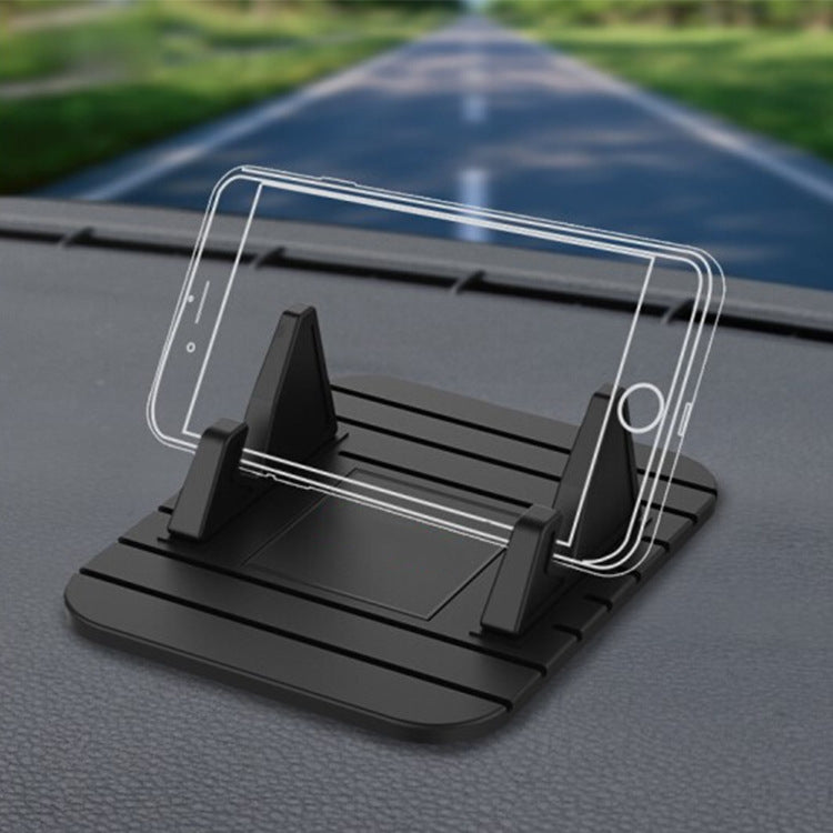 6 PCS Silicone Car Mobile Phone Bracket Car Mini Lazy Bracket(Black) by buy2fix