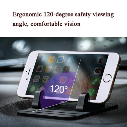 6 PCS Silicone Car Mobile Phone Bracket Car Mini Lazy Bracket(Black) by buy2fix