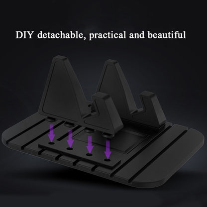 6 PCS Silicone Car Mobile Phone Bracket Car Mini Lazy Bracket(Black) by buy2fix