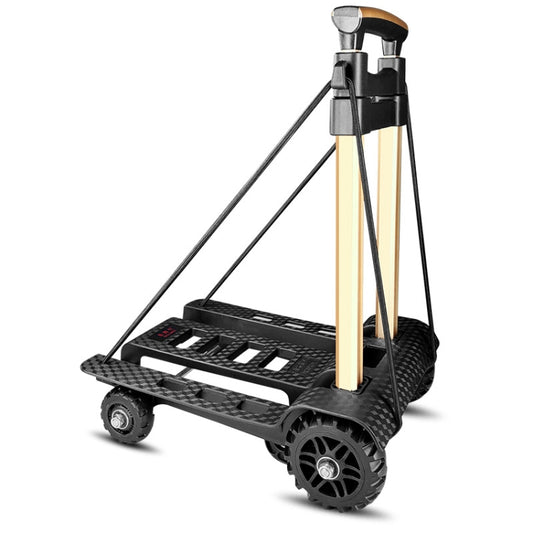 SELORSS BY04 Folding Small Pulley Car Aluminum Pull Rod Luggage Car Hand Carts Travel Shopping Move Goods And Buy Groceries Car - Hand Carts by buy2fix | Online Shopping UK | buy2fix
