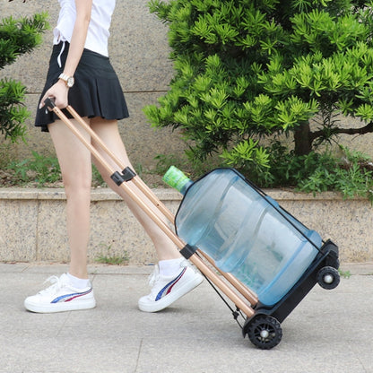 SELORSS BY04 Folding Small Pulley Car Aluminum Pull Rod Luggage Car Hand Carts Travel Shopping Move Goods And Buy Groceries Car - Hand Carts by buy2fix | Online Shopping UK | buy2fix