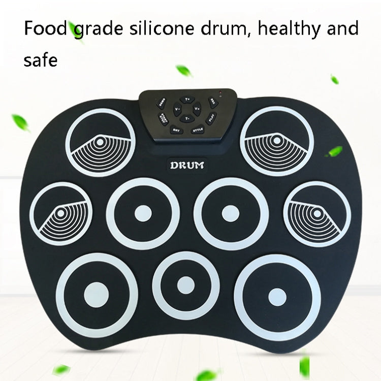 Silicone Folding Portable Hand-Rolled Drum DTX Game Strike Board(G800 Yellow) by buy2fix