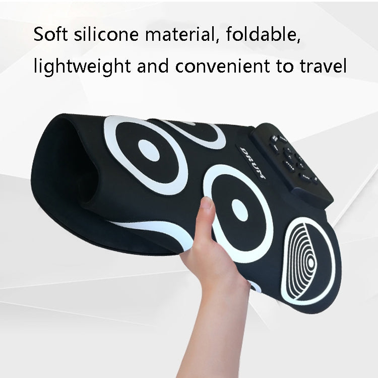 Silicone Folding Portable Hand-Rolled Drum DTX Game Strike Board(G801 Yellow) by buy2fix