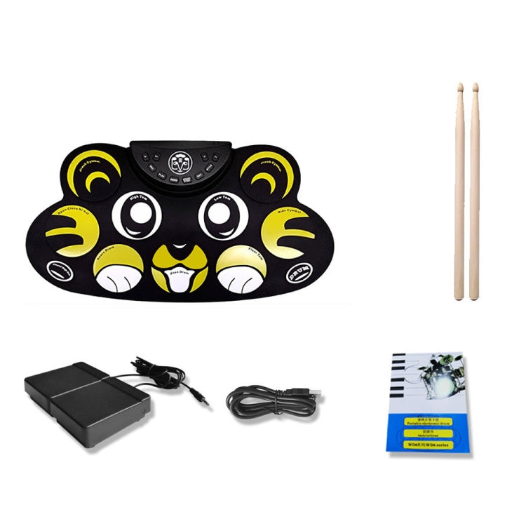 Children Hand Roll Electronic Drum DTX Game Portable Drum(G601 Tiger) by buy2fix