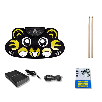Children Hand Roll Electronic Drum DTX Game Portable Drum(G601 Tiger) by buy2fix