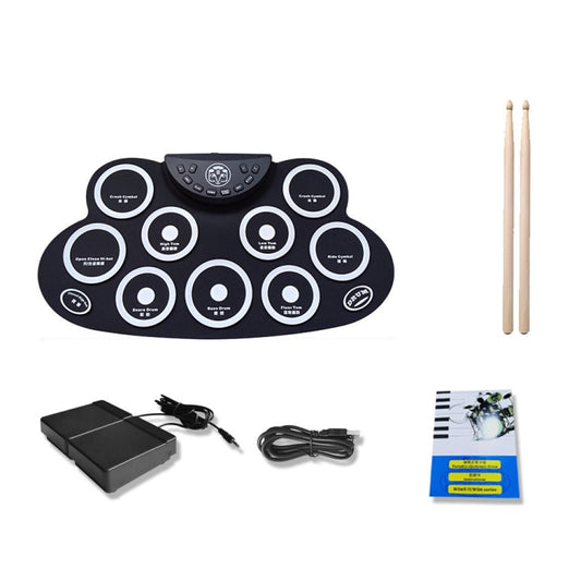 Children Hand Roll Electronic Drum DTX Game Portable Drum(G621 White) by buy2fix