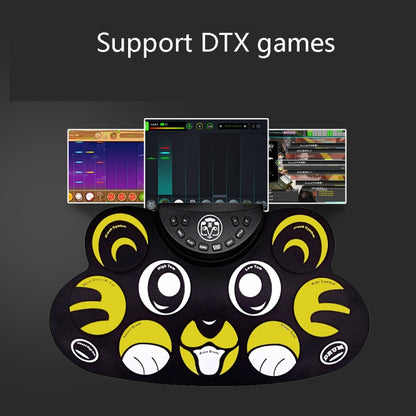 Children Hand Roll Electronic Drum DTX Game Portable Drum(G621 White) by buy2fix