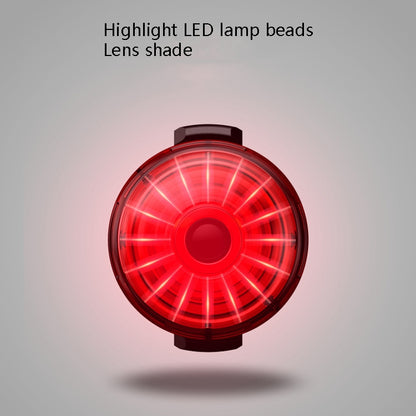 Portable Intelligent Sensing Brake Light Safety Warning Light USB Charging Waterproof Lamp With Electricity Display Taillight(Seat Pole) by buy2fix