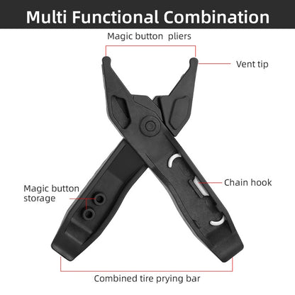 Bicycle Mini Portable Tire Rod Multi-Function Repair Car Tire Repair Tool Detachable Dual-Purpose Tool(Black) - Maintenance tools by buy2fix | Online Shopping UK | buy2fix