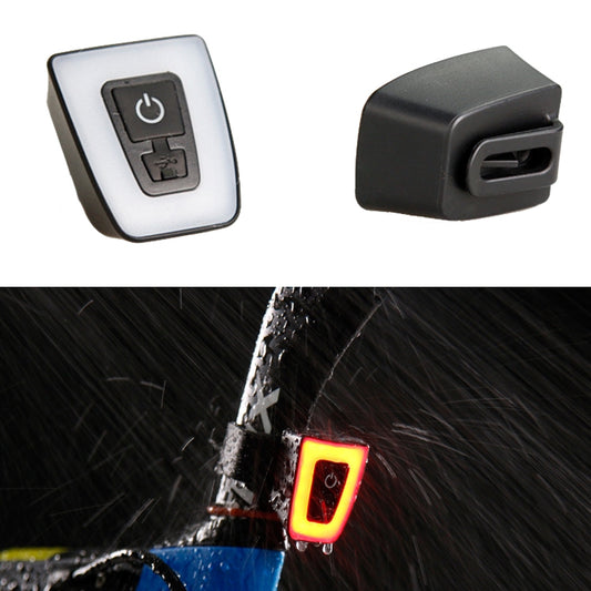 USB Bike Tail Light Night Riding Road Bike Tail Light Safety Warning Light by buy2fix