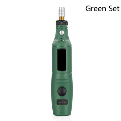 Mini Electrical Engraving Pen Cutting And Polishing Electrical Grinder Tool Set, US Plug(Green) - Abrasive Tools & Accessories by buy2fix | Online Shopping UK | buy2fix