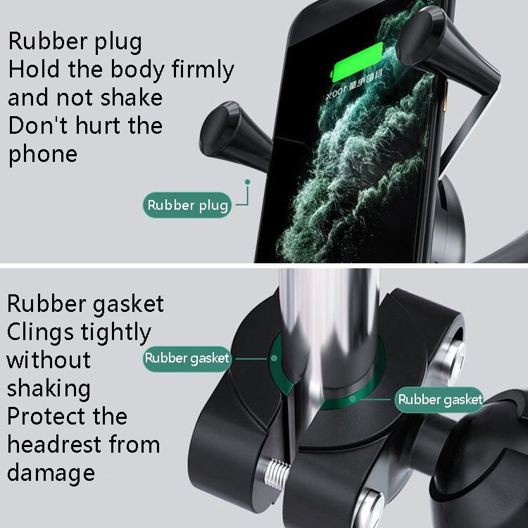 Car Headrest Bracket Motorcycle Rearview Mobile Phone Bracket Style: 4 Claw Small Back Clips by buy2fix