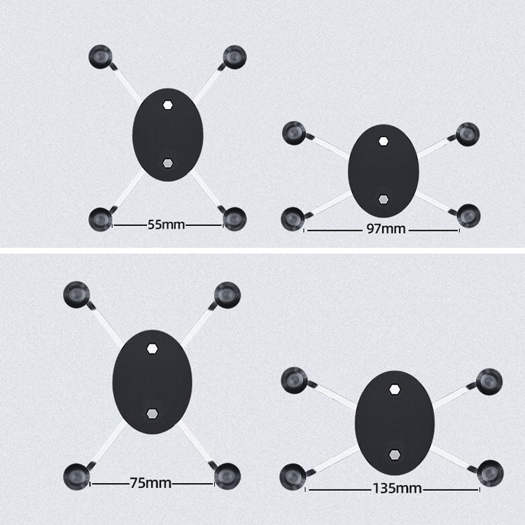 Car Headrest Bracket Motorcycle Rearview Mobile Phone Bracket Style: 4 Claw Large Back Clip by buy2fix
