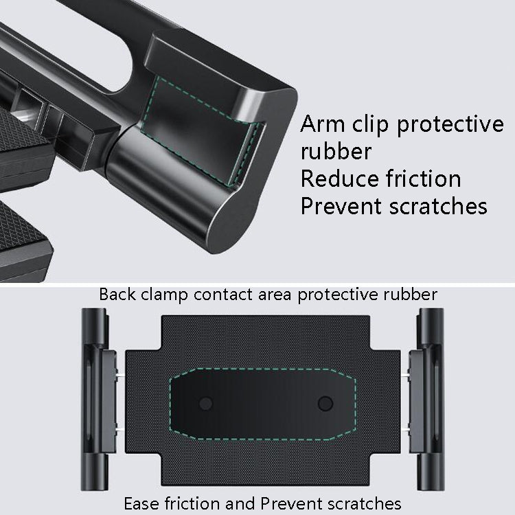 Car Headrest Bracket Motorcycle Rearview Mobile Phone Bracket Style: Plate Clamp by buy2fix