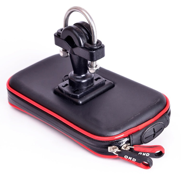 OKD Motorcycle Bicycle Touch Screen Waterproof Mobile Phone Bag Bracket M(Upgrade+U-shaped Base) by buy2fix