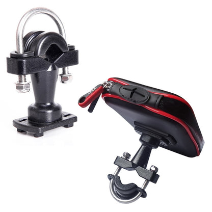 OKD Motorcycle Bicycle Touch Screen Waterproof Mobile Phone Bag Bracket M(Upgrade+U-shaped Base) by buy2fix