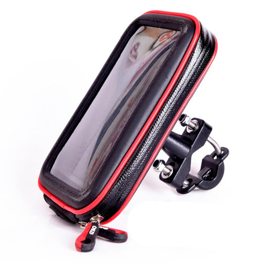 OKD Motorcycle Bicycle Touch Screen Waterproof Mobile Phone Bag Bracket L(Upgrade+U-shaped Base) by buy2fix