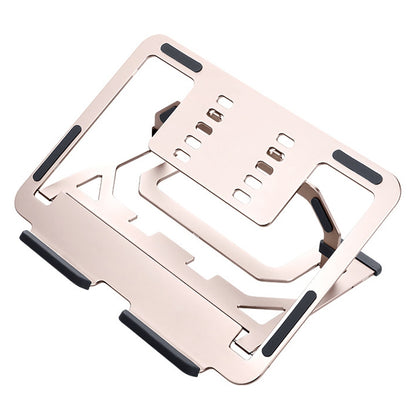 LH-T610 Aluminum Alloy Laptop Bracket Folding Lifting Desktop Cooling Bracket(Rose Gold) - Laptop Stand by buy2fix | Online Shopping UK | buy2fix