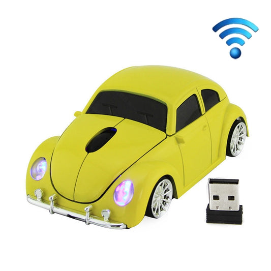 CM0010B 1200 DPI 3-keys Car Shape Wireless Mouse(Yellow) - Wireless Mice by buy2fix | Online Shopping UK | buy2fix