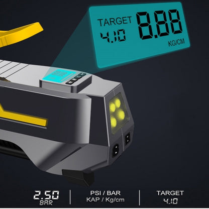 Multifunctional Vehicle-Mounted High-Power Digital Display LED Lighting Air Pump, Spec: Car 12V by buy2fix