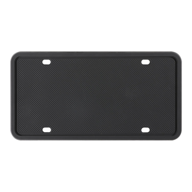 2 Sets Waterproof Rustproof Non-damaging Car Paint Silicone License Plate Frame, Specification: US Black by buy2fix