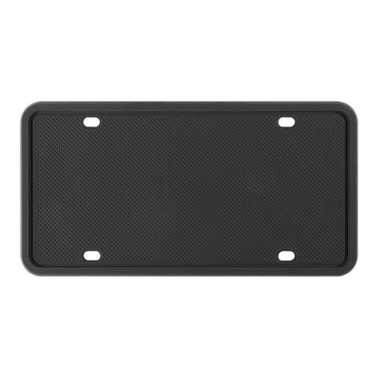 2 Sets Waterproof Rustproof Non-damaging Car Paint Silicone License Plate Frame, Specification: US Black by buy2fix