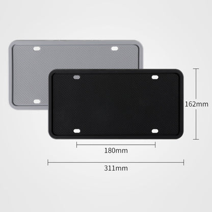 2 Sets Waterproof Rustproof Non-damaging Car Paint Silicone License Plate Frame, Specification: US Black by buy2fix