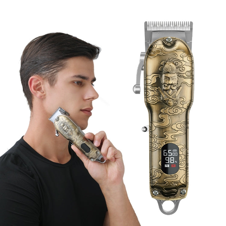RESUXI Retro Piaget Hair Clipper LCD Digital Display High-Power Hair Clipper(EU Plug) by buy2fix