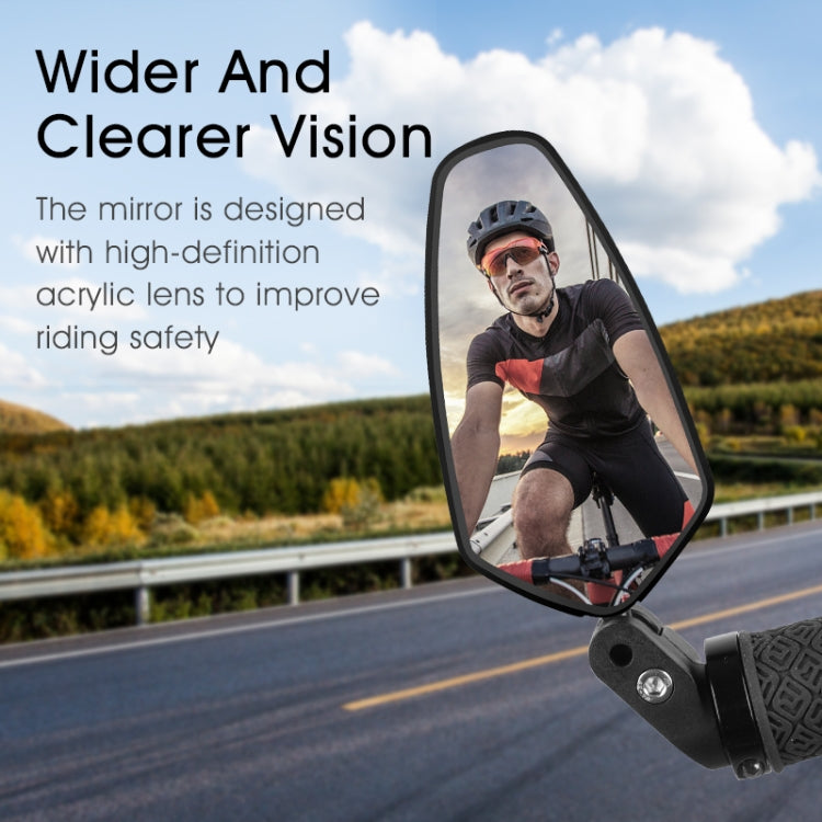 1 Pair WEST BIKING Bicycle Rearview Mirror Adjustable Mirror Mountain Bike Foldable Rearview Mirror(Long) by WEST BIKING