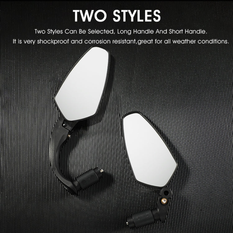 1 Pair WEST BIKING Bicycle Rearview Mirror Adjustable Mirror Mountain Bike Foldable Rearview Mirror(Short) by WEST BIKING