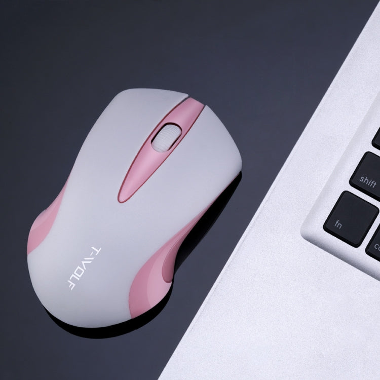 T-WOLF Q2 3-Buttons 1200 DPI 2.4GHz Wireless Mouse(White) - Wireless Mice by T-WOLF | Online Shopping UK | buy2fix