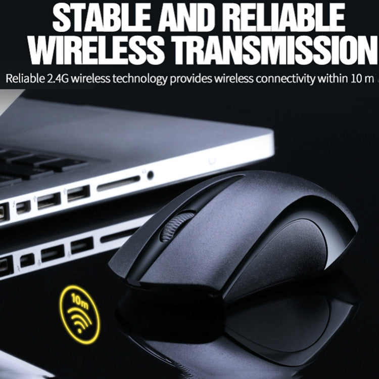 T-WOLF Q2 3-Buttons 1200 DPI 2.4GHz Wireless Mouse( Black) - Wireless Mice by T-WOLF | Online Shopping UK | buy2fix