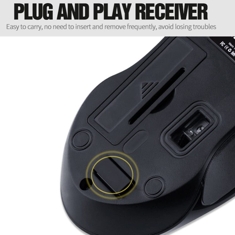 T-WOLF Q2 3-Buttons 1200 DPI 2.4GHz Wireless Mouse(White) - Wireless Mice by T-WOLF | Online Shopping UK | buy2fix